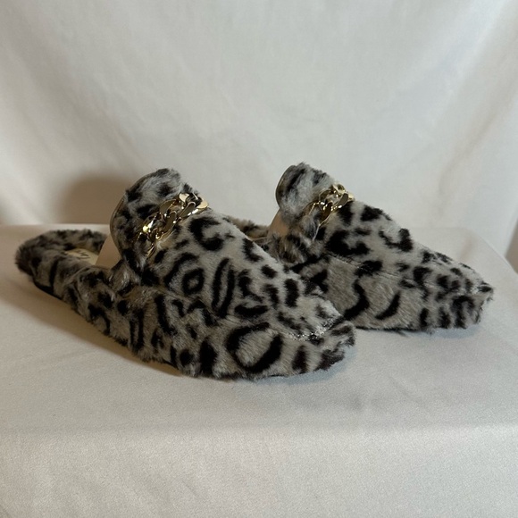 Vintage Havana  Easy Cheetah Slipper Slides Grey Women's Shoes 7 - Picture 2 of 6